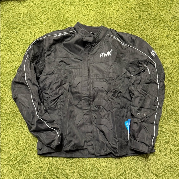 Men’s Padded motorcycle jacket black size XL waterproof - Picture 2 of 4